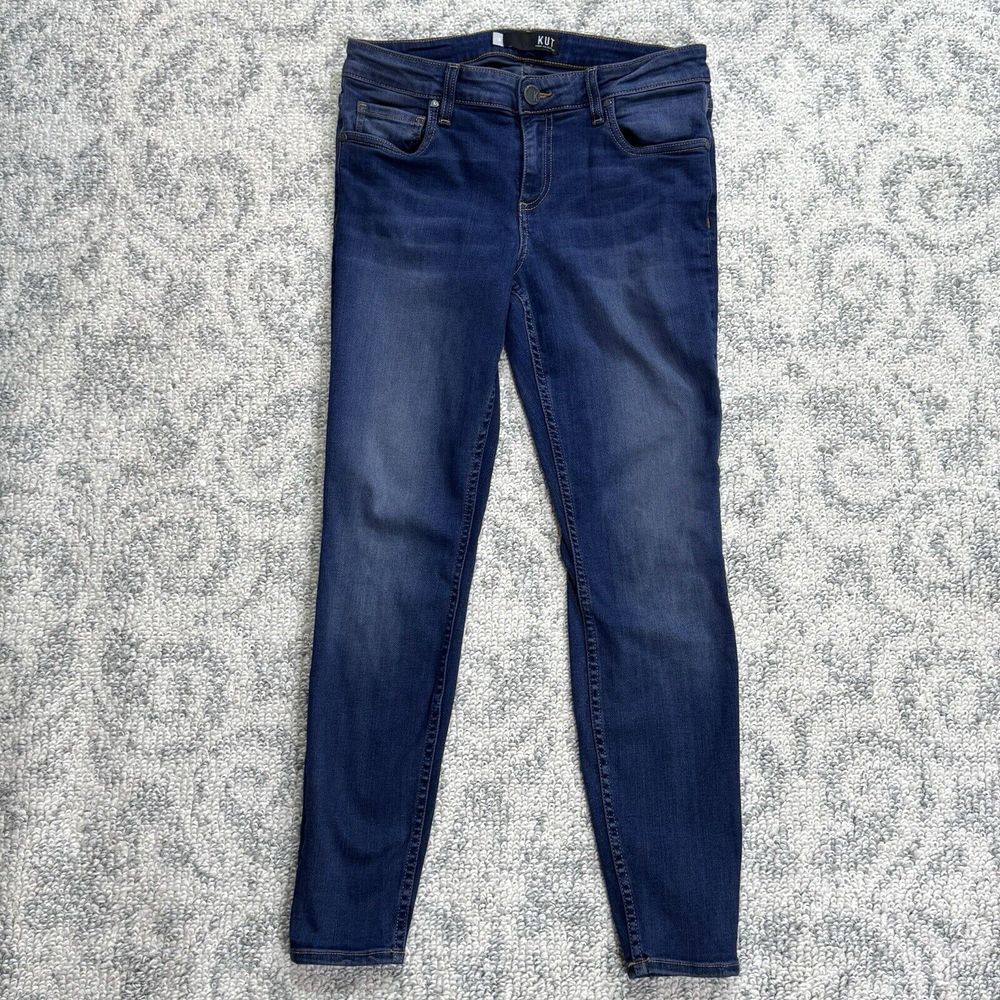 KUT from the Kloth Size 6 Mia Toothpick Skinny‎ Medium Wash Stretch Denim Jeans